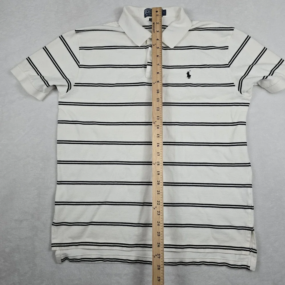 Polo Ralph‎ Lauren Y2K Men's Size Large Striped Short Sleeve Shirt